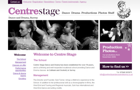 Centre Stage Dance and Drama Website