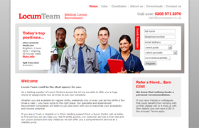 Locum Team Medical Recruitment Website
